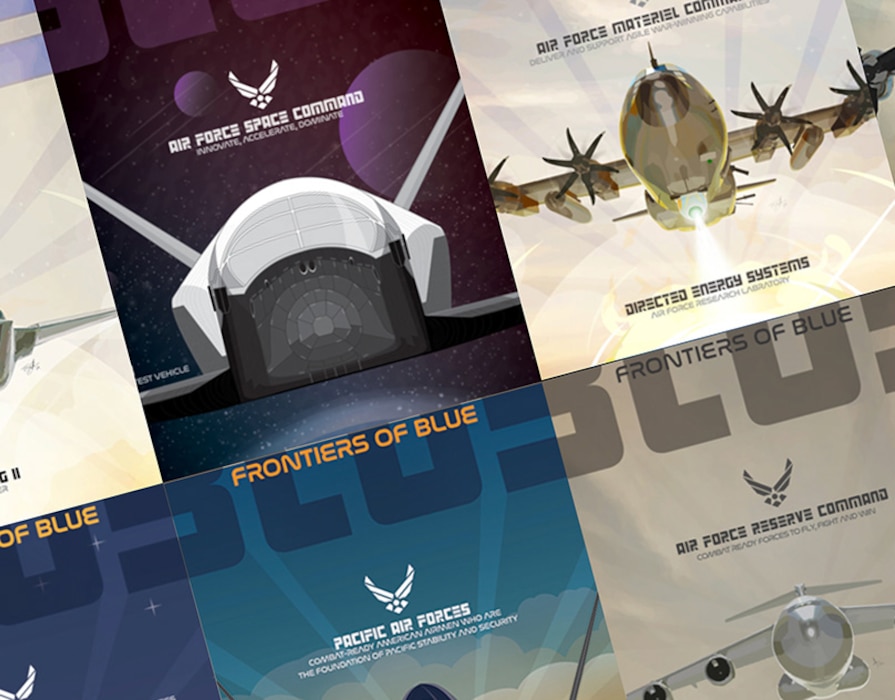 Air Force Posters Frontiers of Blue