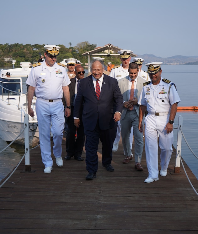 SECNAV Carlos Del Toro visits Rio de Janeiro on the official opening day of exercise UNITAS LXIII.