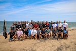 North Carolina National Guardsmen from the North Carolina Joint Force Headquarters and Moldovan officers pose for a photo during the annual Cyber Shield training event at the Virginia National Guard’s State Military Reservation in Virginia Beach June 13, 2024. Cyber Shield is the longest running and largest Department of Defense cyber exercise comprising nearly 1,000 National Guard and Army Reserve Soldiers, Airmen, civilian cyber professionals, and international partners.